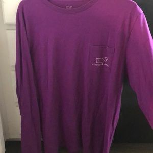purple vineyard vines long sleeve tee